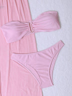 Conjunto de Biquíni 3 Peças Elegante com Calça de Cobertura - La Lecce