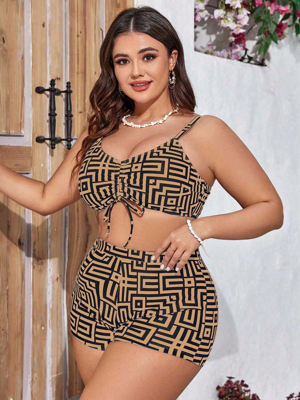 Conjunto de Biquíni Plus Size com Kimono - La Lecce