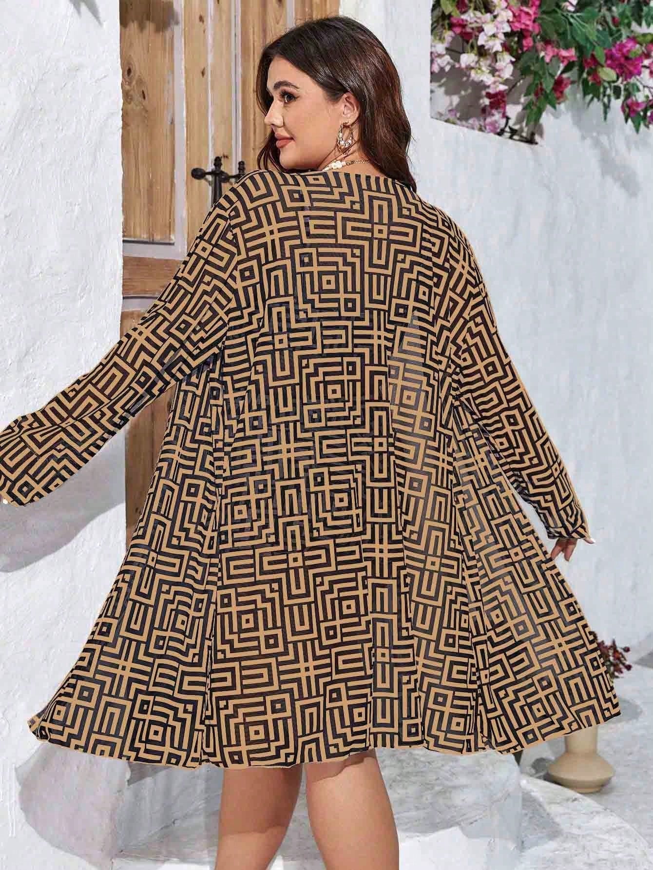 Conjunto de Biquíni Plus Size com Kimono - La Lecce