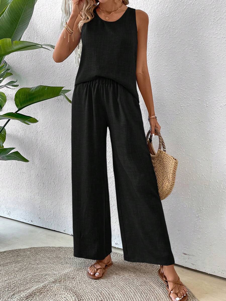 Conjunto de Blusa e Calça com Renda IMG 32