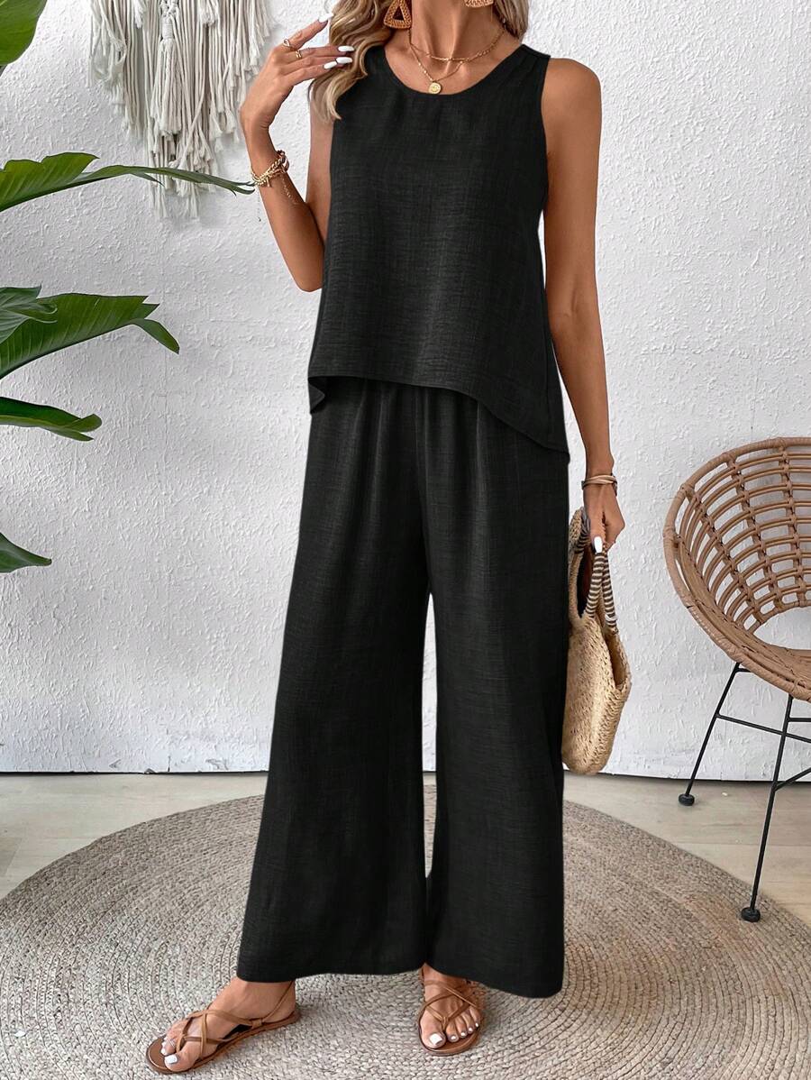 Conjunto de Blusa e Calça com Renda IMG 33