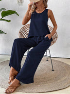 Conjunto de Blusa e Calça com Renda IMG 40