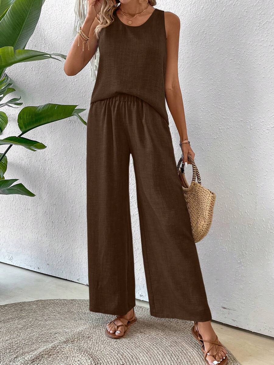 Conjunto de Blusa e Calça com Renda IMG 47