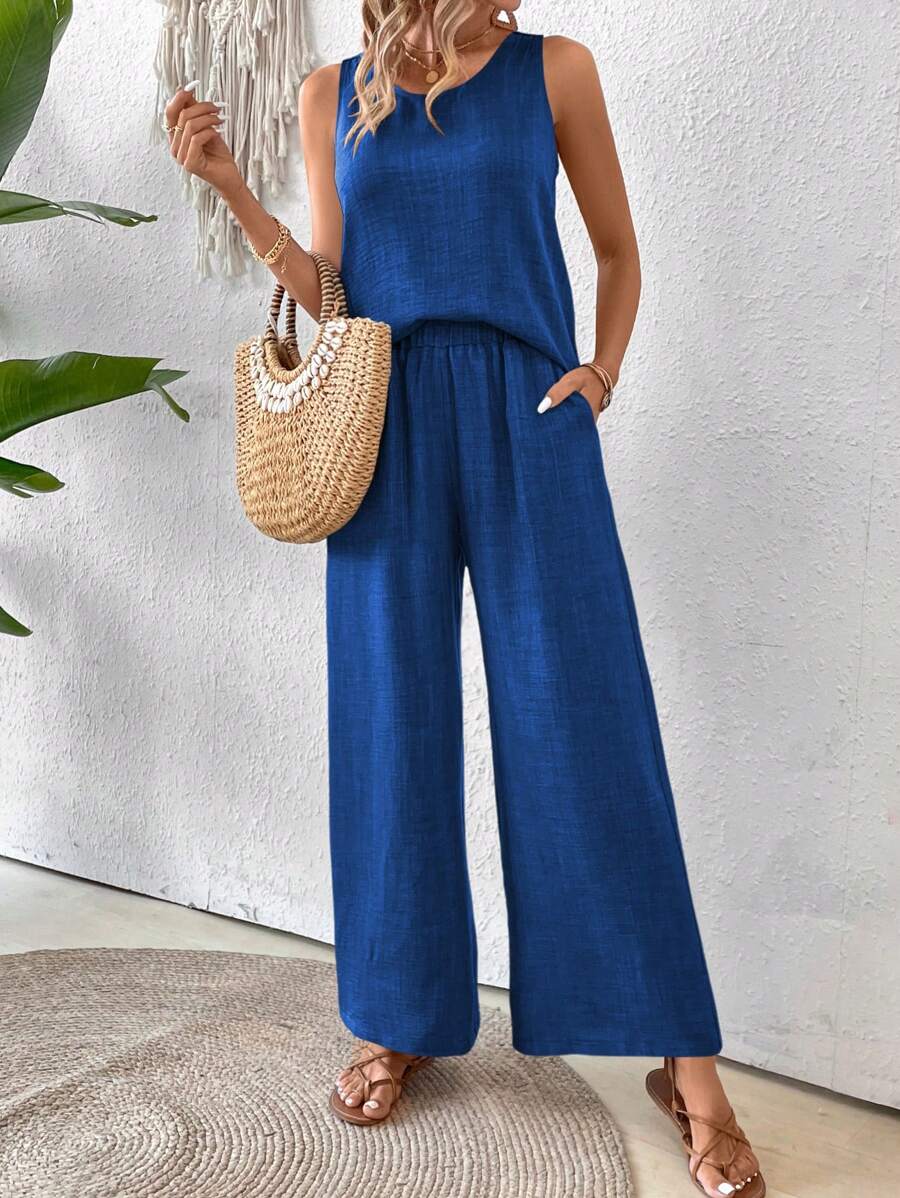 Conjunto de Blusa e Calça com Renda IMG 53