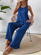 Conjunto de Blusa e Calça com Renda IMG 56