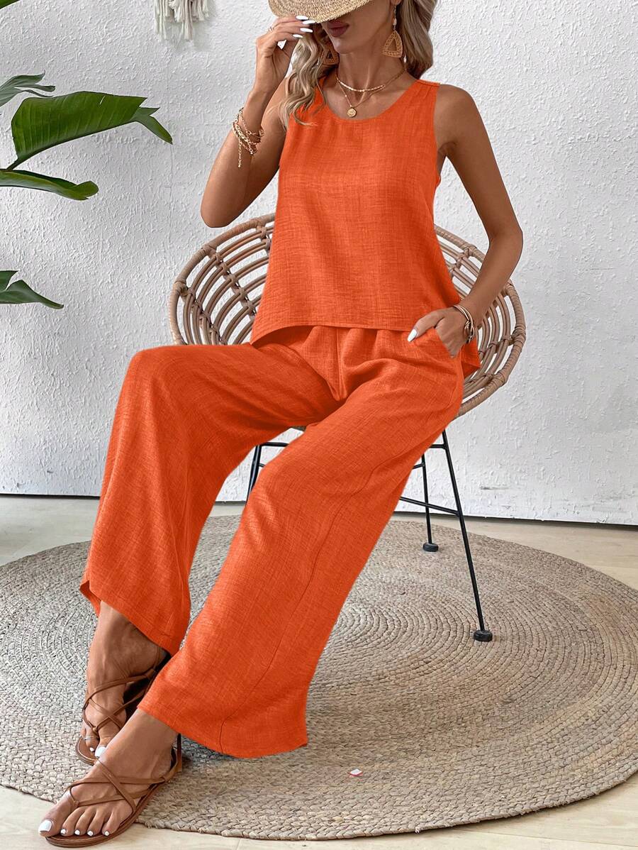 Conjunto de Blusa e Calça com Renda IMG 63