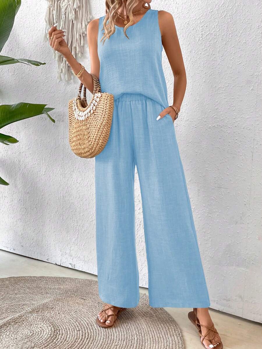 Conjunto de Blusa e Calça com Renda IMG 67