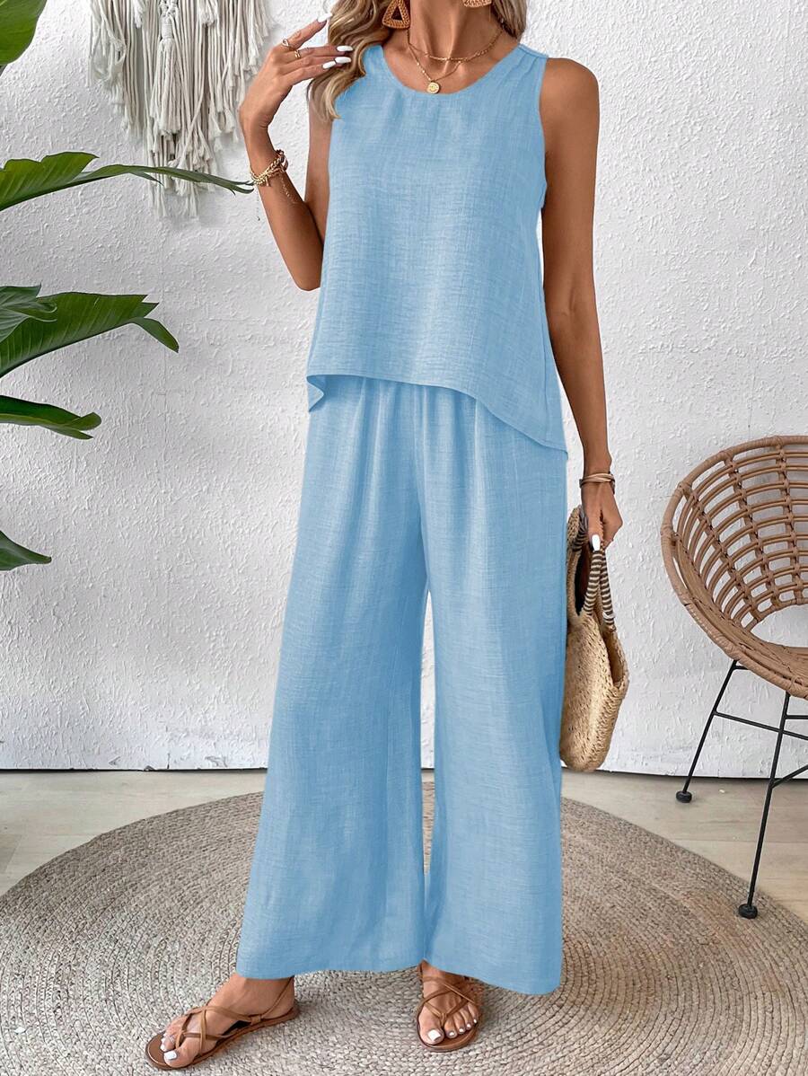 Conjunto de Blusa e Calça com Renda IMG 68