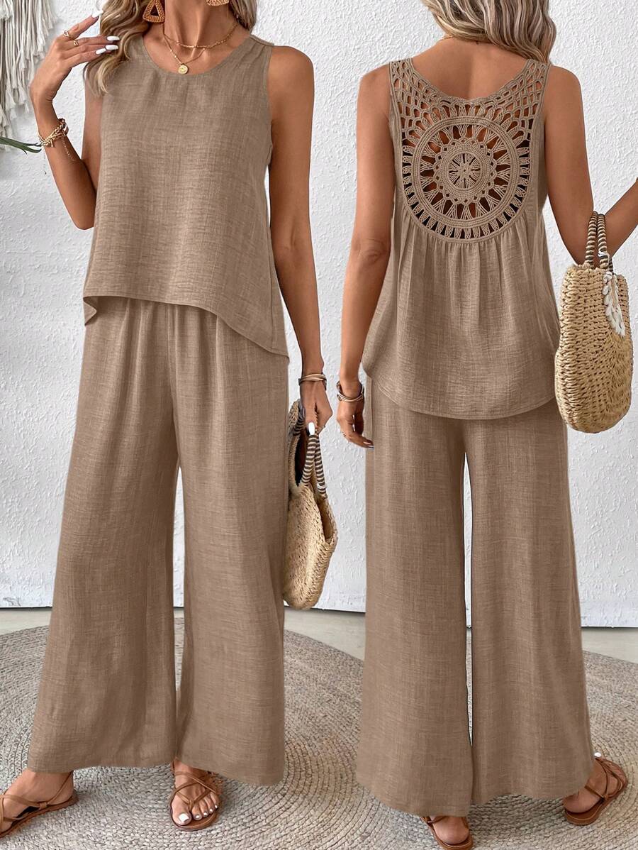 Conjunto de Blusa e Calça com Renda IMG 8