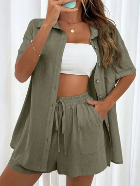 Conjunto Léonie Verde Militar / Xs