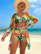 Conjunto Tropical 3 Peças com Saída de Praia - imagem 1