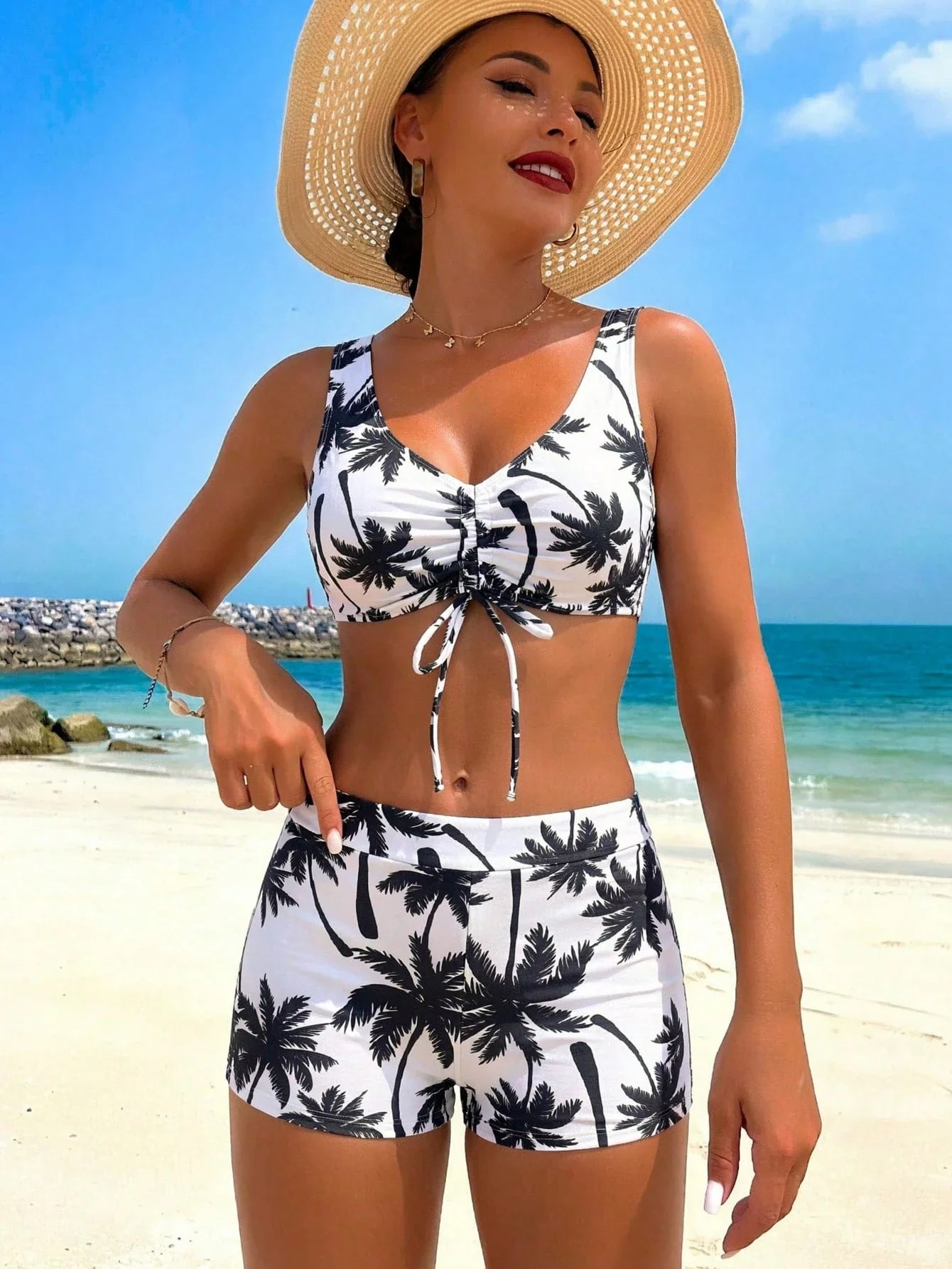 Conjunto Tropical 3 Peças com Saída de Praia - imagem 7