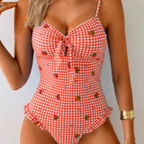 Conjunto Xadrez com Babado