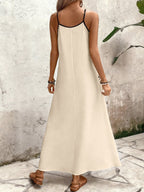 Vestido Longo Estampa de Onça com Alças Finas