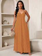 Vestido Longo Floral Decote V com Aplicação de Rosa 3D
