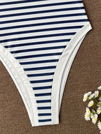 Maiô Cintura Contrastada com Decote Elegante - imagem 15
