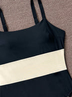 Maiô Cintura Contrastada com Decote Elegante - imagem 24