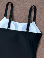 Maiô Cintura Contrastada com Decote Elegante - imagem 26