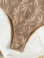 Maiô com Textura Floral e Contas nas Alças IMG 7