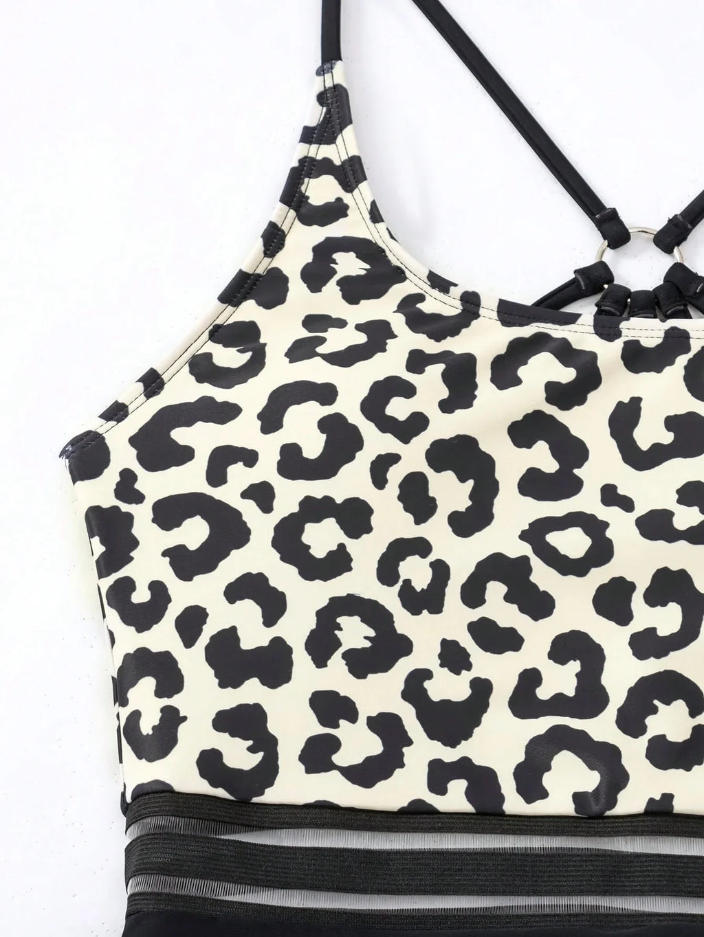 Maiô Estampa de Leopardo com Bloco de Cores - imagem 6