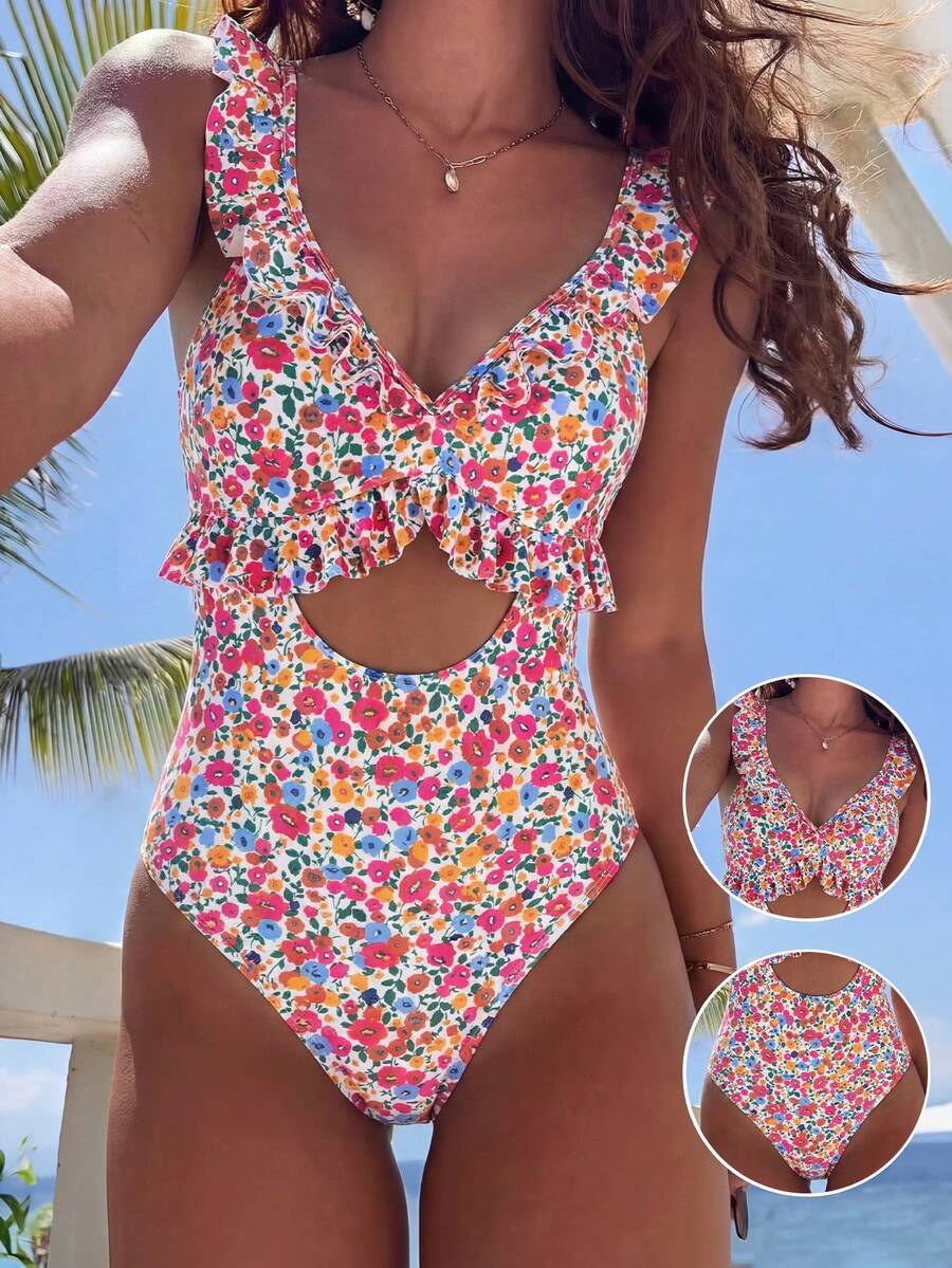 Maiô Estampado com Babados no Decote IMG 24