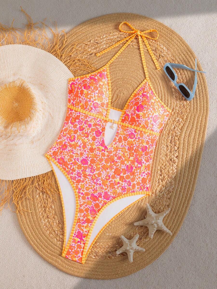 Maiô Estampado com Decote V e Alças Finas IMG 34
