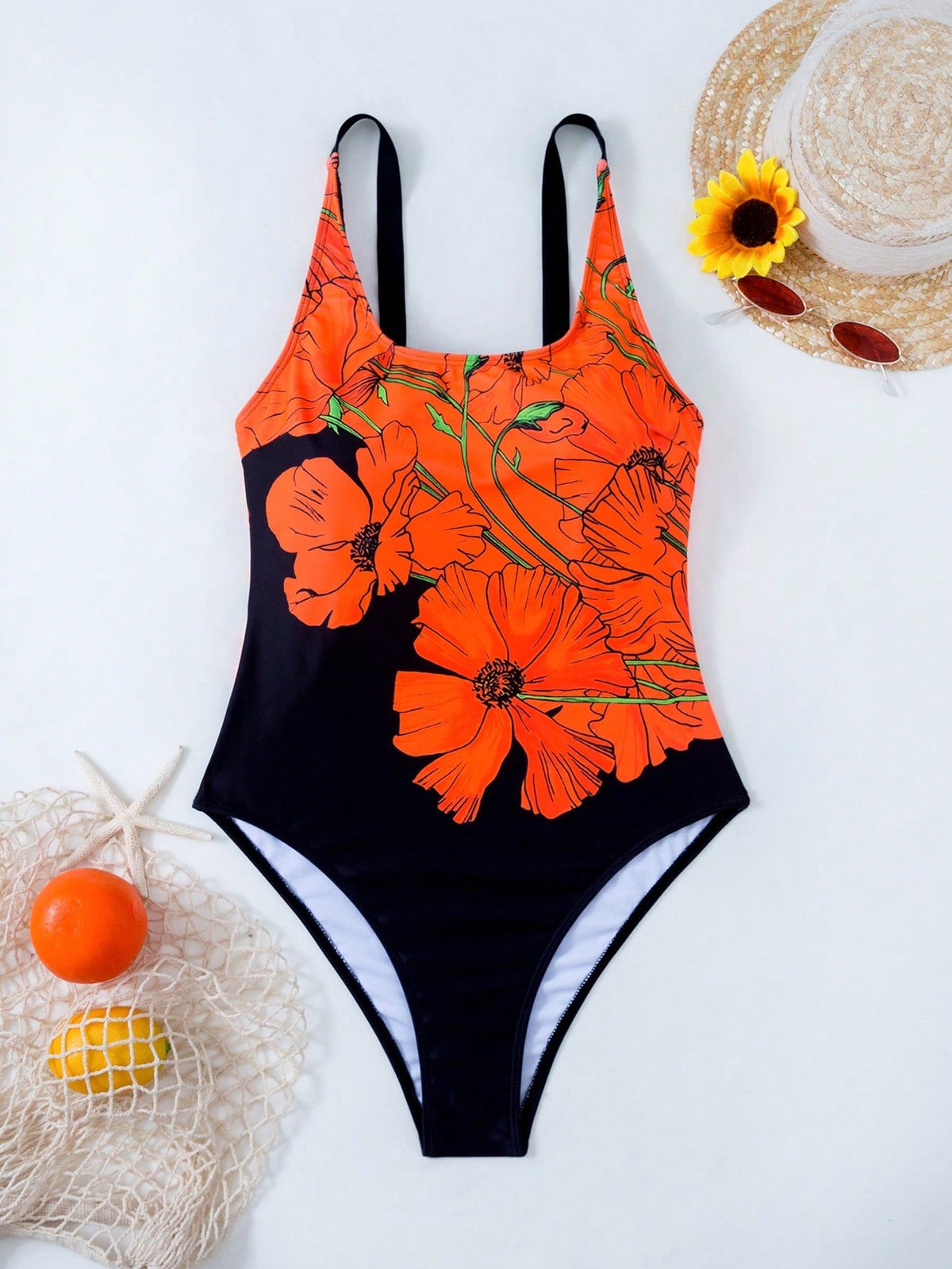 Maiô Floral com Decote U - imagem 2