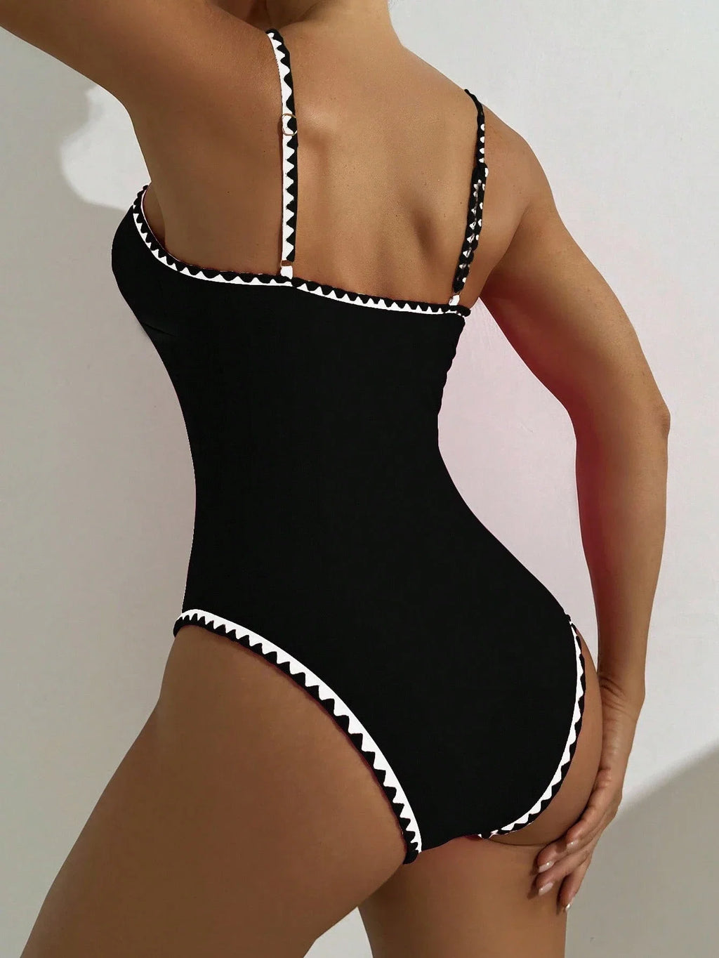 Maiô Longo com Pom Pom e Cintura Contrastada - imagem 10