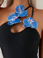 Maiô Ombro Único com Apliques Vazados - imagem 4