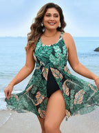 Maiô Plus Size Alças Grossas Tropical - imagem 2
