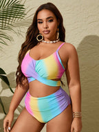 Maiô Plus Size Degradê Cruzado - imagem 1