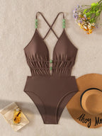 Maiô Tie Back Alças Finas
