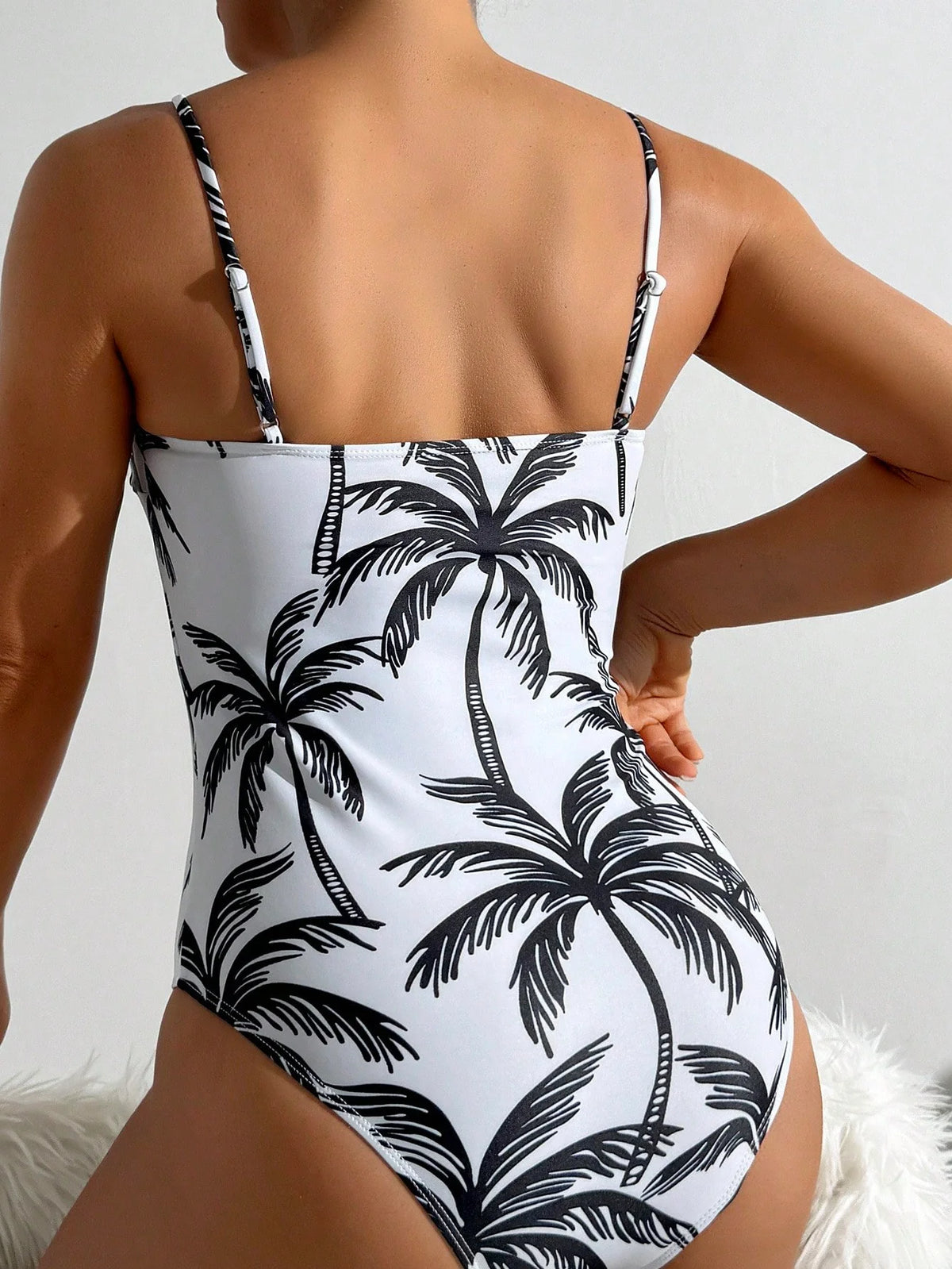 Maiô Tropical com Fivela e Alças Finas - imagem 2