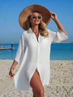 Saída de Praia Camisa Longa com Botões IMG 1