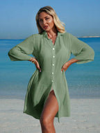 Saída de Praia Camisa Longa com Botões IMG 11
