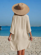 Saída de Praia Camisa Longa com Botões IMG 16