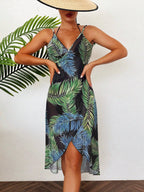 Saída de Praia Cruzada Estampa Tropical - La Lecce