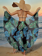 Saída de Praia Cruzada Estampa Tropical - imagem 2