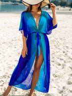Saída de Praia Kimono Degradê com Cinto - imagem 1