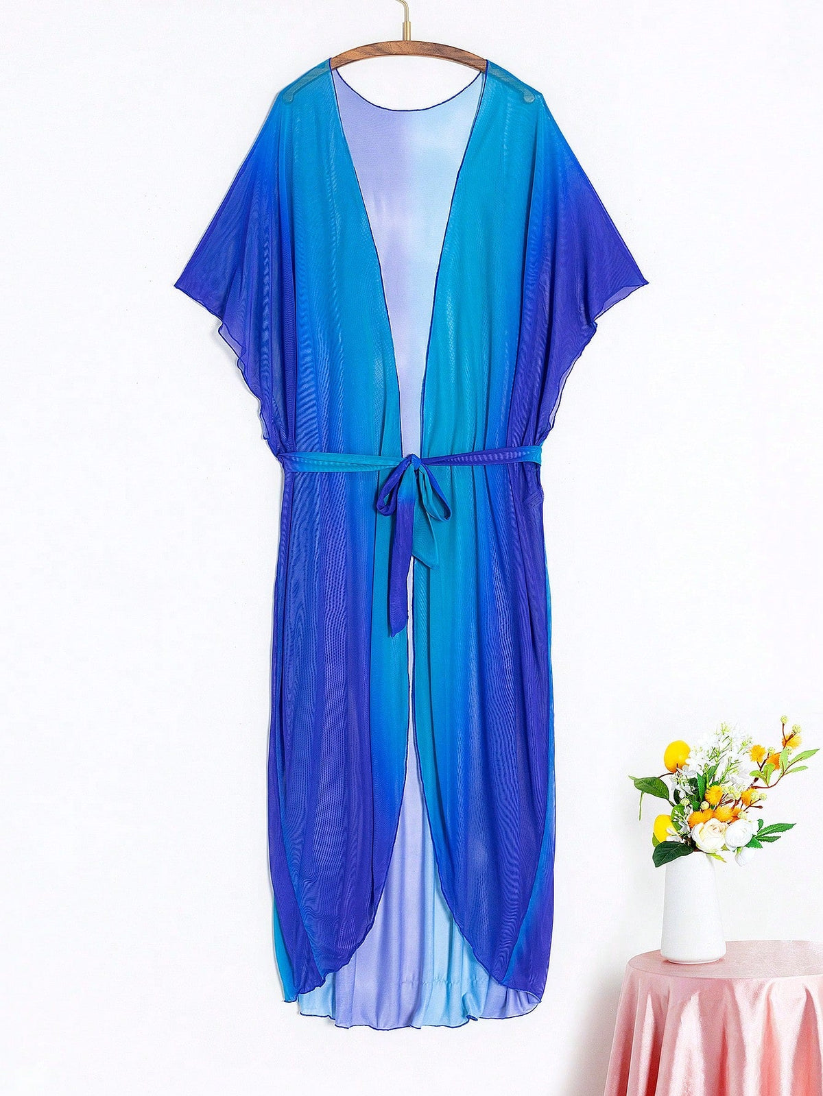 Saída de Praia Kimono Degradê com Cinto - La Lecce