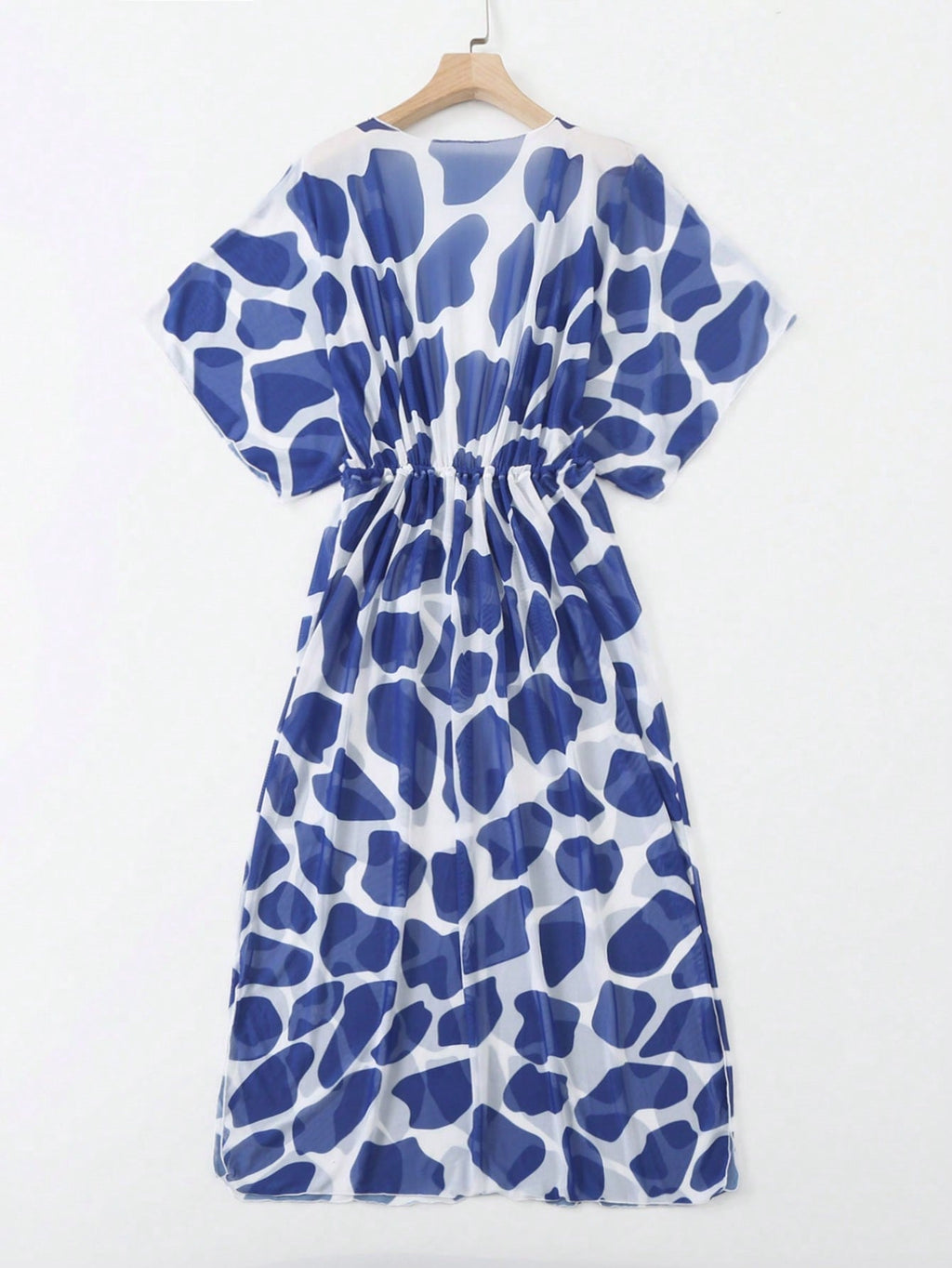 Saída de Praia Kimono Estampa Animal Print com Cordão - La Lecce