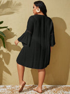 Saída de Praia Plus Size com Renda - La Lecce