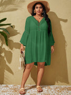 Saída de Praia Plus Size com Renda - La Lecce