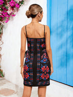 Saída de Praia Vestido Envelope Estampa Floral - imagem 8