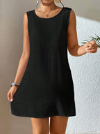 Saída de Praia Vestido Fenda Decote U - imagem 1
