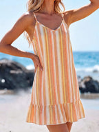 Saída de Praia Vestido Mini em A com Argola - La Lecce