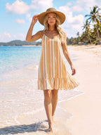 Saída de Praia Vestido Mini em A com Argola - La Lecce