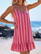 Saída de Praia Vestido Mini em A com Argola - La Lecce