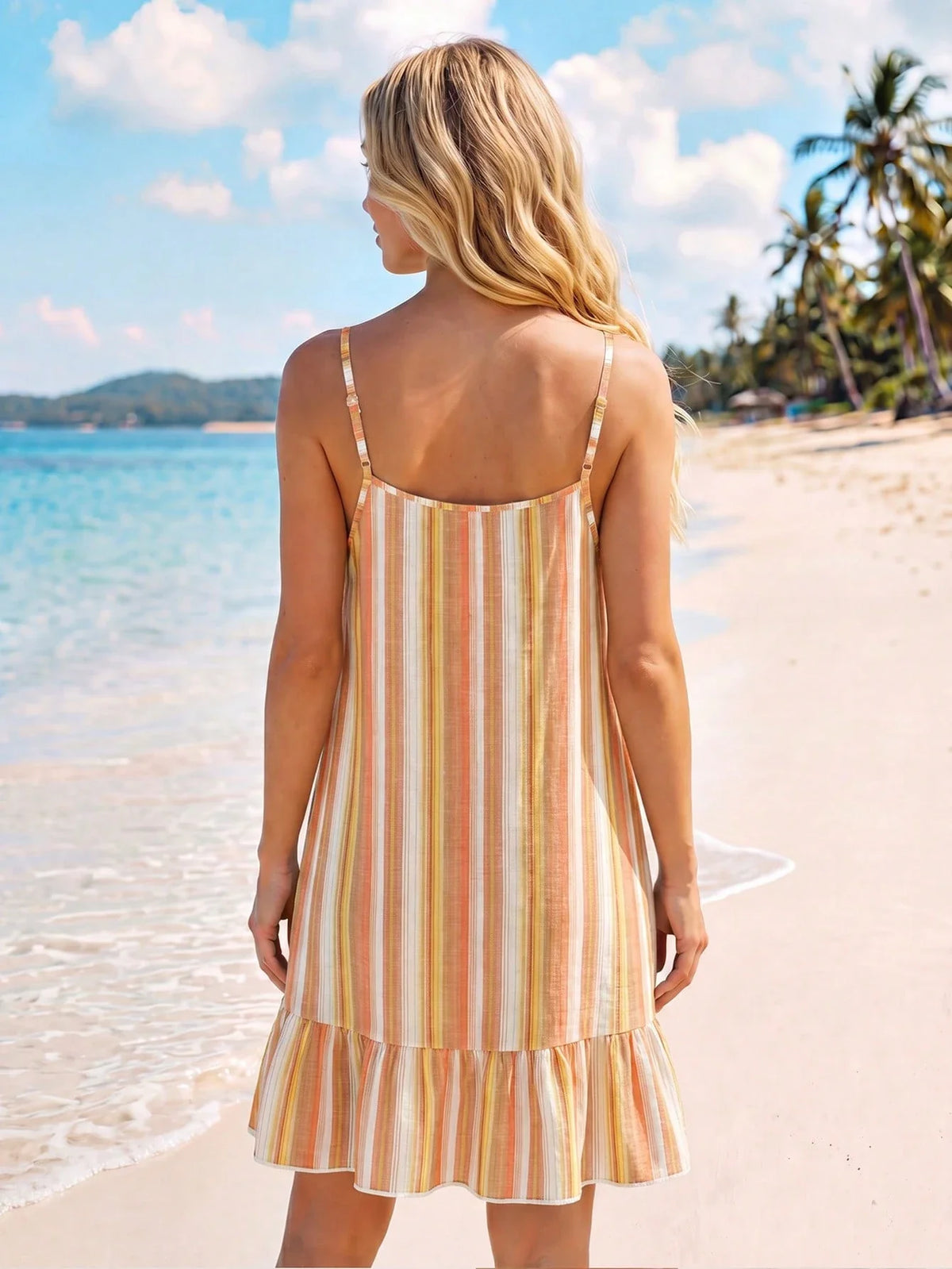 Saída de Praia Vestido Mini em A com Argola - La Lecce