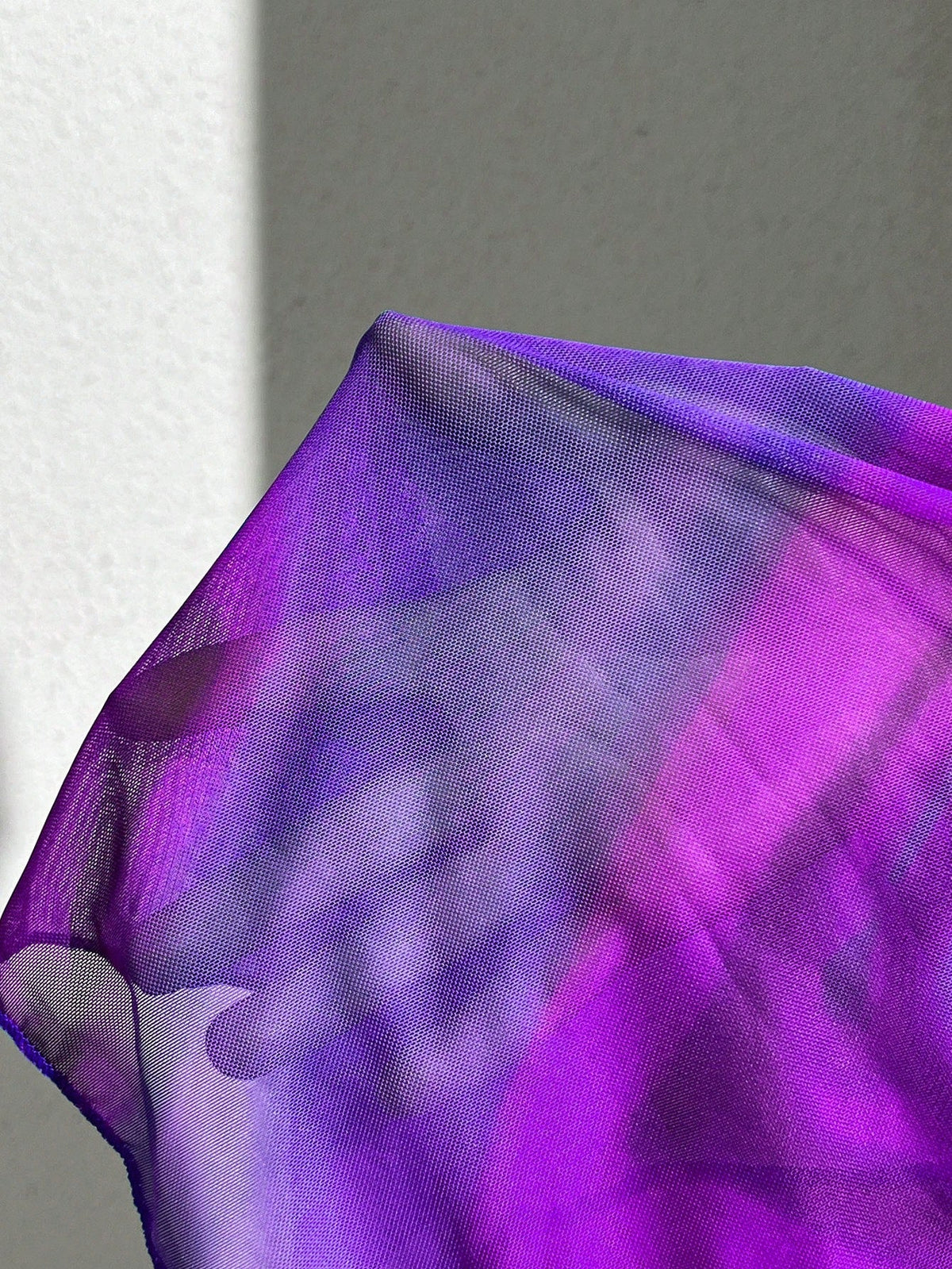 Saída de Praia Vestido Tie-Dye Drapeado Frente Única - La Lecce